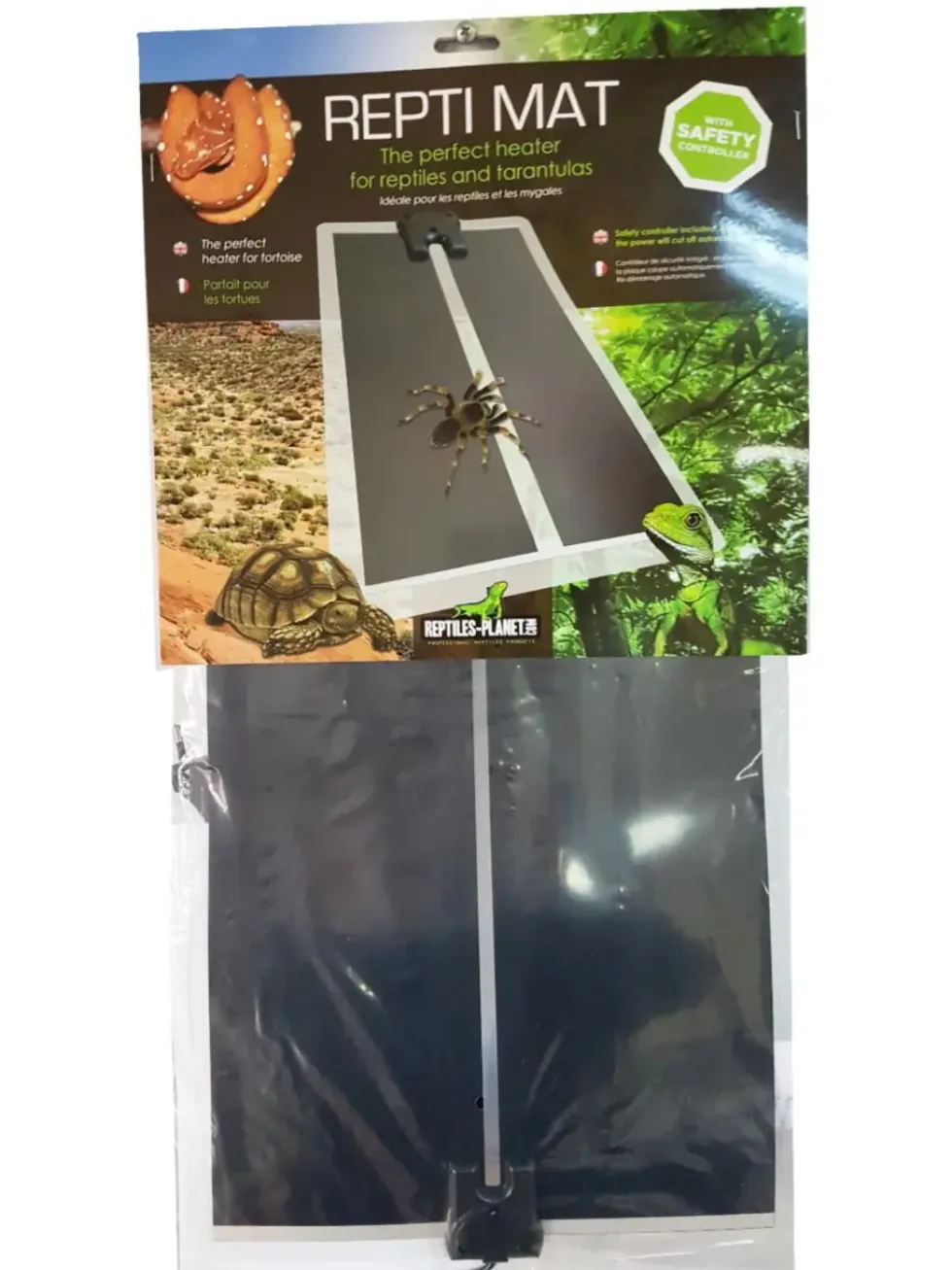 Plaque chauffante pour terrarium coloris noir Reptile Planet Repti Mat 28W - 53 x 28 cm