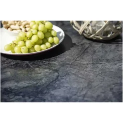 Plateau de table fin Penta Stern en HPL silverstar - 220 x 100 x 1,3 cm