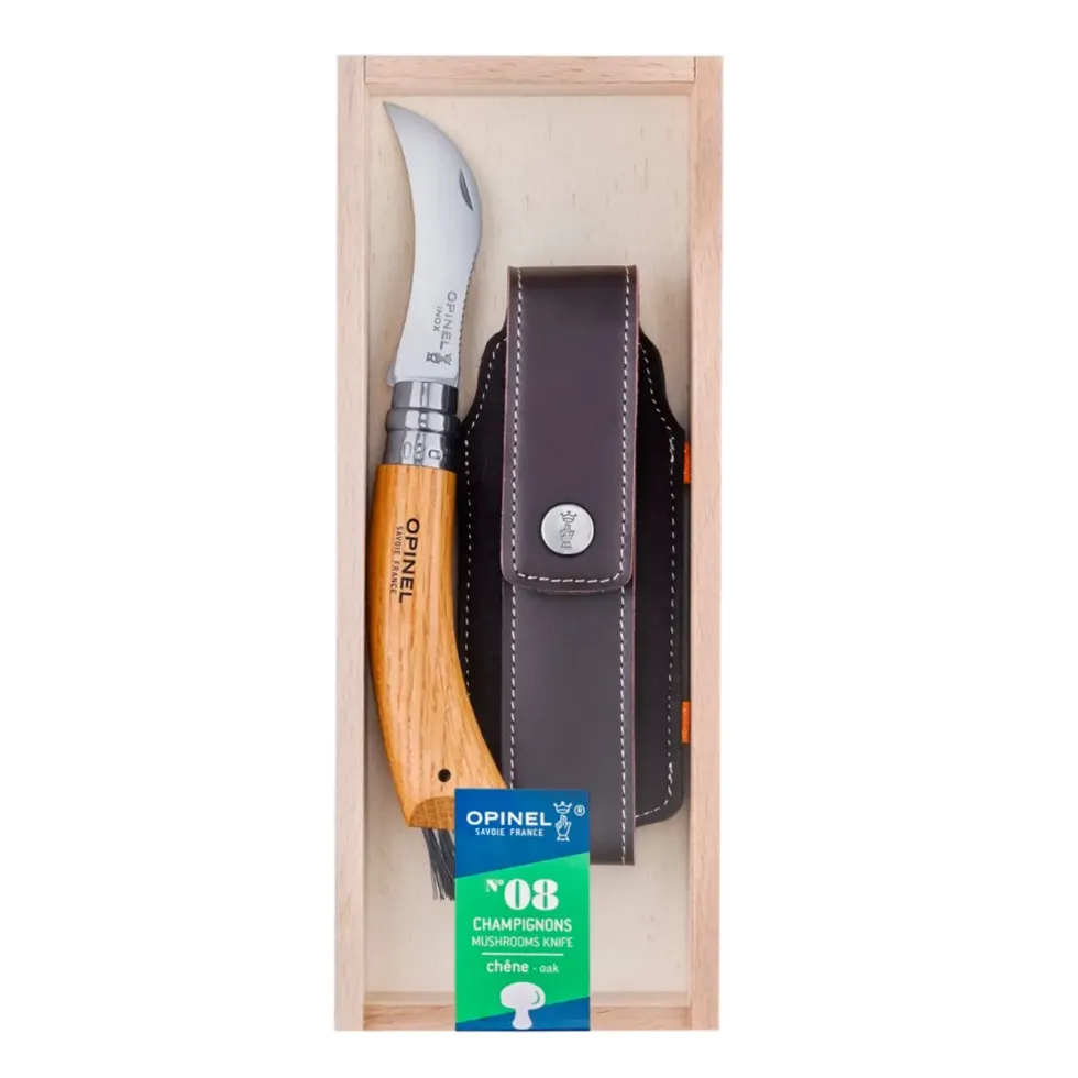 Plumier avec couteau à champignon et son étui n°8 Opinel