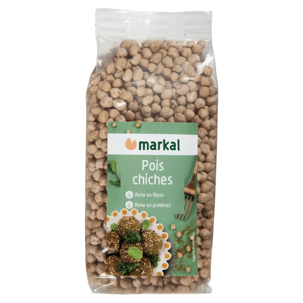 Pois chiches bio en sachet de 500 g