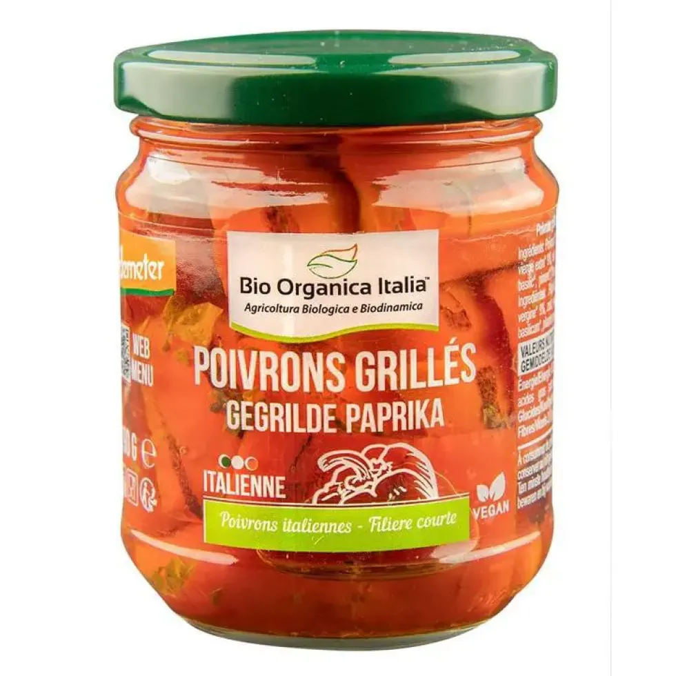 Poivrons grillés Demeter à l'huile 190g