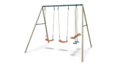 Portique en métal Aléo by Trigano Ava 3 agrès - H 2,20 m
