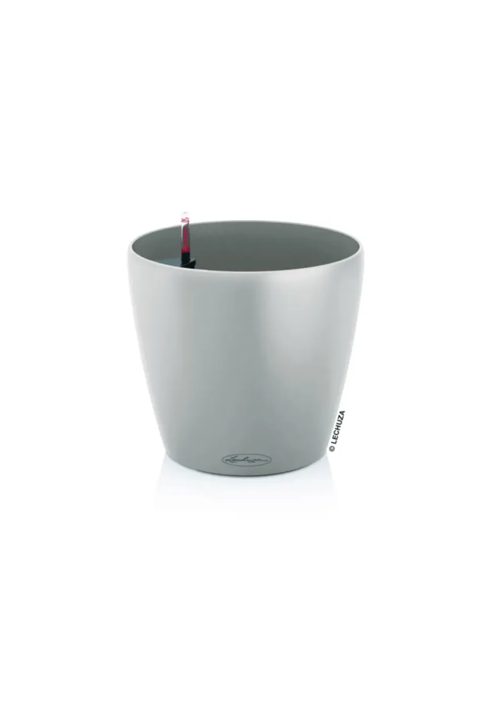 Pot avec réservoir d’eau en polypropylène brun sable Lechuza classico color 14 - Ø 15 × 13,5 cm
