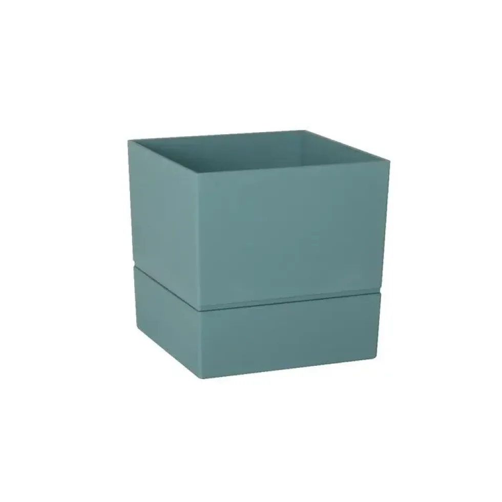 Pot carré Aquaduo vert eucalyptus 1,8 L