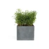 Pot carré bas Stream coloris anthracite 55x55x46 cm