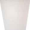 Pot conique en polyéthylène coloris blanc pierre Chapelu Architect - Ø 60 x H 73 cm