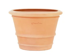 Pot Cuvier Argi coloris rose en terre claire - Ø 50 cm x 37 cm x 26 L