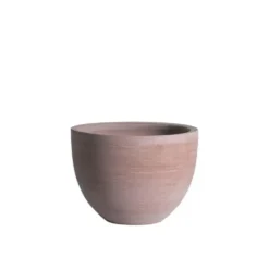 Pot Cuvier bas contemporain en Terre claire H 44 x Ø 62 cm