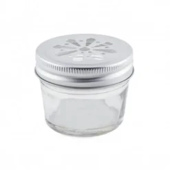 Pot de rangement en verre transparent