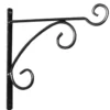 Potence en fer rond gris martelé 40 cm
