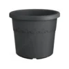 Pot en plastique recyclé gris anthracite Elho Algarve Cilindro - Ø 58 x H 48 cm