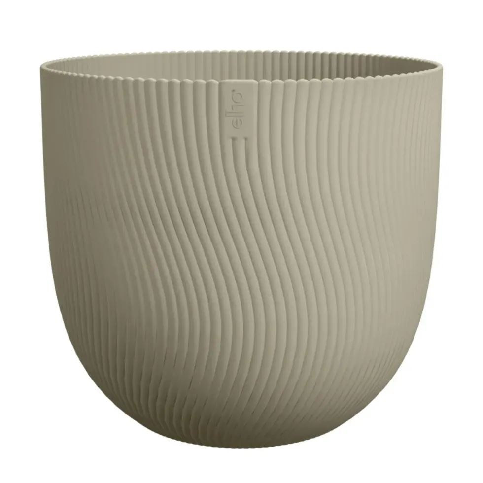 Pot en polypropylène vert scandinave Elho Sereh Round - Ø 29,5 x 25,3 cm