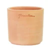Pot Petit Cylindre coloris rose en terre claire - Ø 8,5 cm x 8,5 cm x 0,300 L