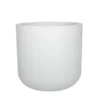 Pot rond blanc cérusé Eda Plastique graphit up - Ø 38,5 x 36,8 cm
