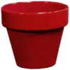 Pot rond horticole émaillé grenat Décolines - Ø 25 x 22 cm