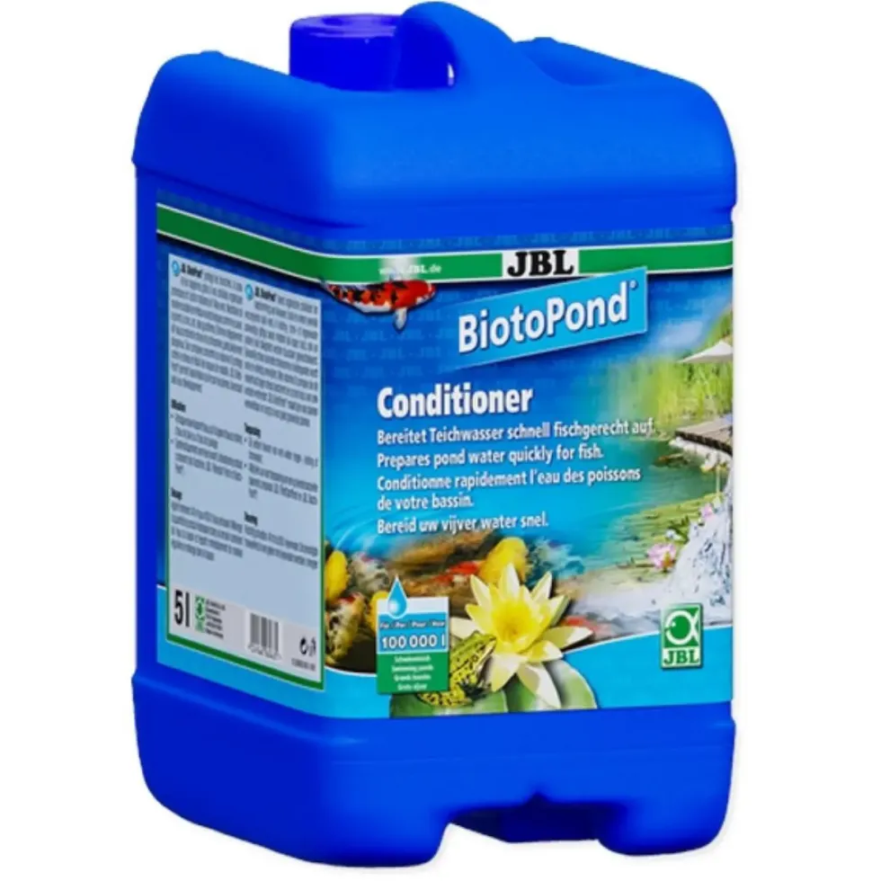 Protection peau et branchies pour poissons, naturelle, JBL BASSIN BiotoPond - 5L