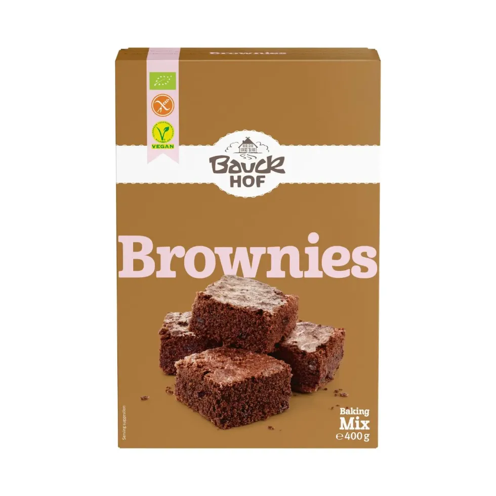 Préparation pour brownies sans gluten vegan Bauck Hof - 400 g