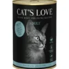 Pâtée pour chat au poisson pur Cat's Love Adult – en boîte de 400 g