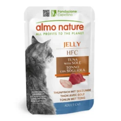 Pâtée pour chat HFC Jelly au thon et sole Almo Nature - 55 g