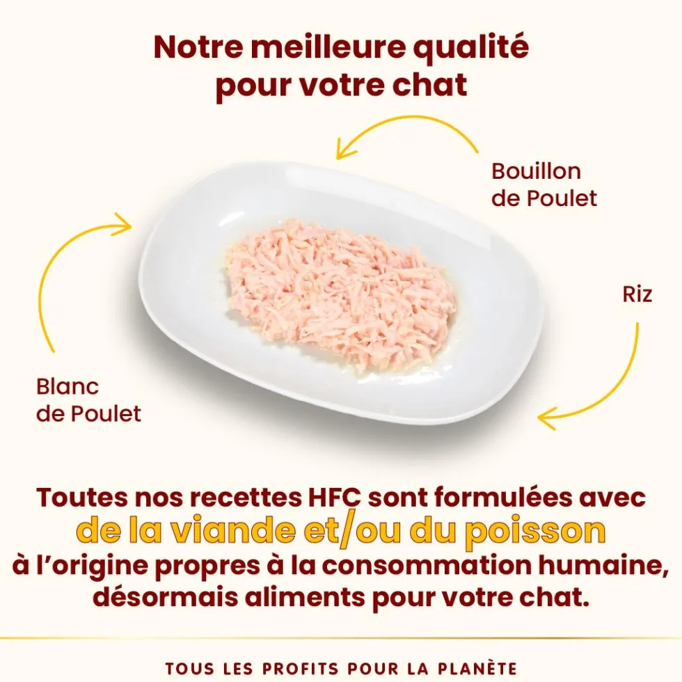 Pâtée pour chat HFC Natural au blanc de poulet Almo Nature - 70 g