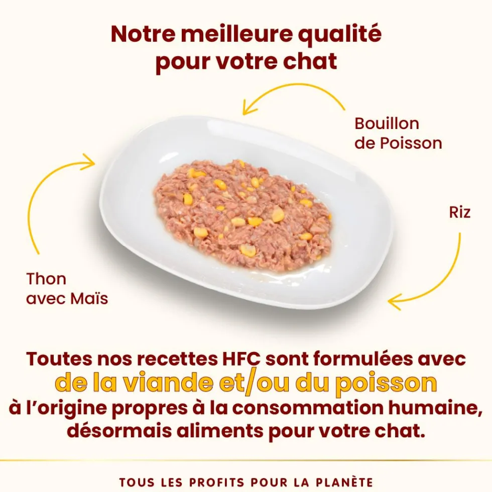 Pâtée pour chat HFC Natural au thon et maïs Almo Nature - 70 g