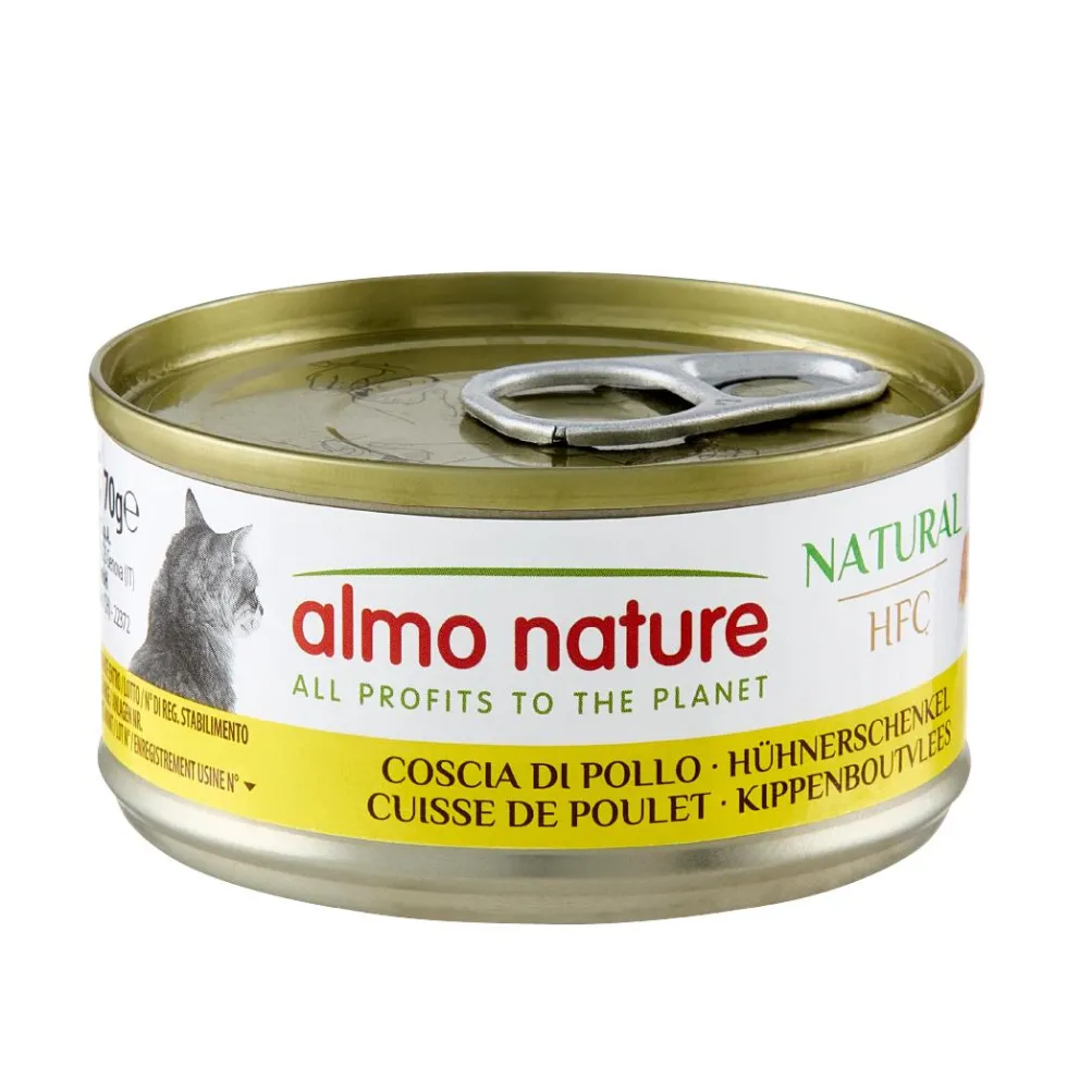 Pâtée pour chat HFC Natural à la cuisse de poulet Almo Nature - 70 g