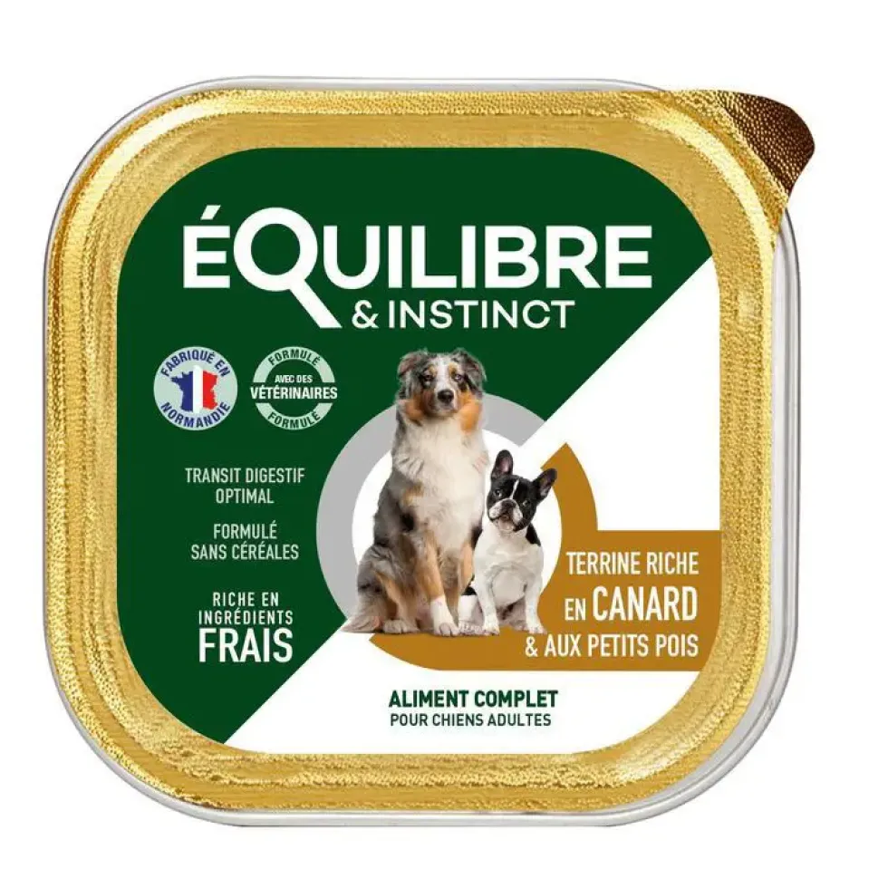 Pâtée pour chien au canard en barquette de 300 g