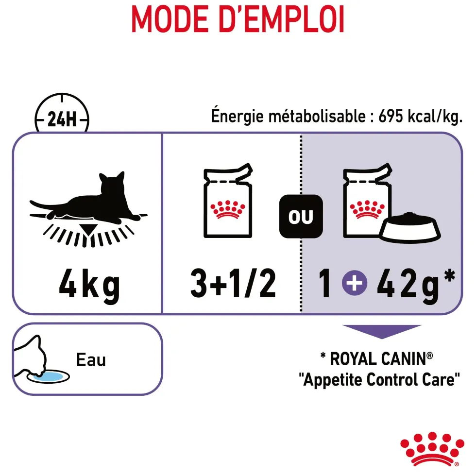 Pâtées pour chat en gelée Royal Canin Appetite Control Care - 12 x 85 g