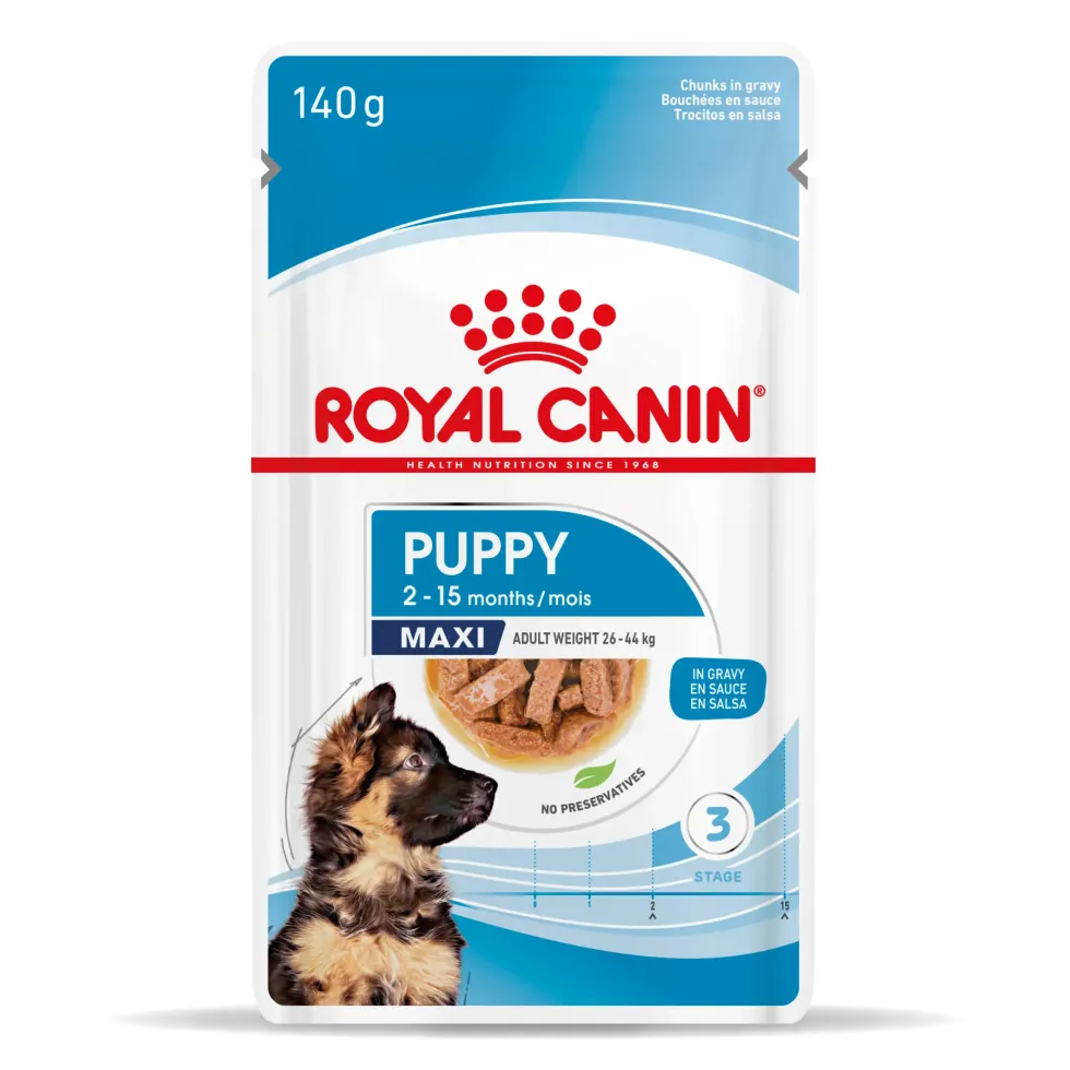 Pâtées pour chiot de grande race Royal Canin Maxi Puppy - 10 x 140 g