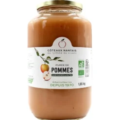 Purée de pommes bio en bocal Coteaux Nantais - 1,65 kg