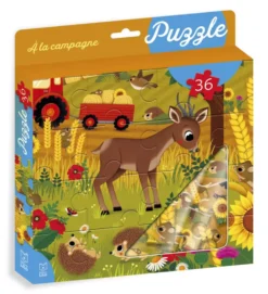 Puzzle 36 pièces "A la campagne" aux Éditions Lito