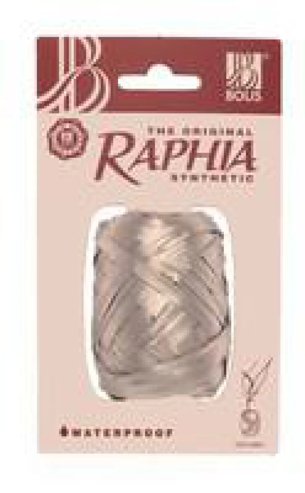 Raphia synthétique argent - 13 mm x 20 m