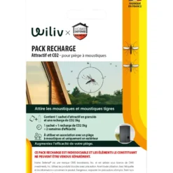 Recharge d'attractif odorant moustique Wiliv Home Defense - x 1 sachet