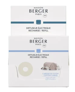 Recharge en céramique pour diffuseur nomade Maison Berger parfum Caresse de coton - Ø 6 cm