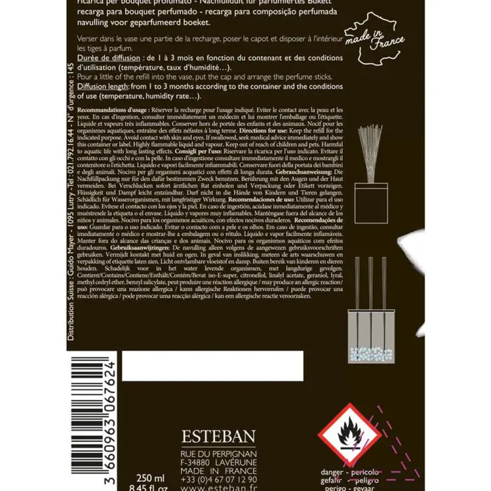 Recharge Néroli pour bouquets parfumés Esteban - 250 ml