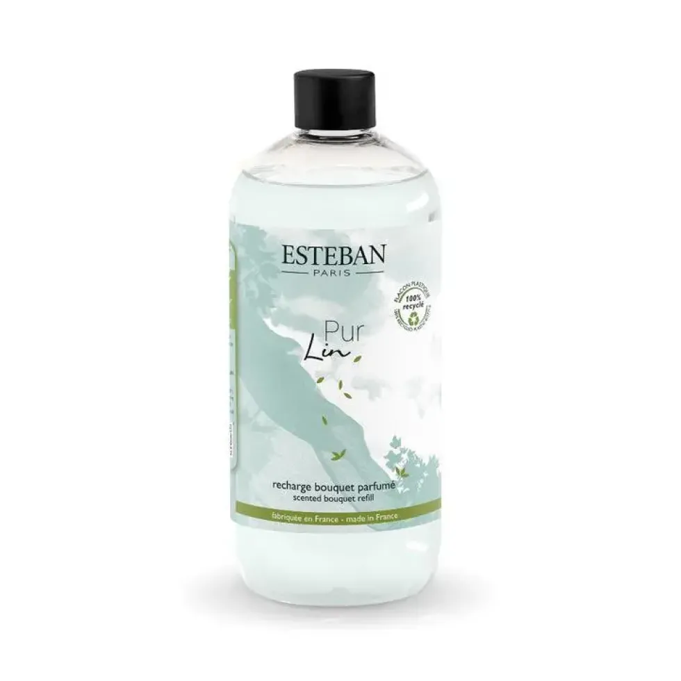 Recharge Pur Lin pour bouquets parfumés Esteban - 500 ml