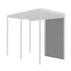 Rideau pour pergola 3660 BI coloris gris en PVC - 2,84 x 2,2 m