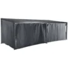 Rideaux pour Tonnelle Avila Ardoise Hespéride - 7,2 x 3 m