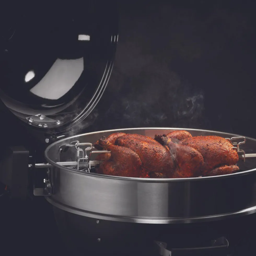 Rôtissoire pour barbecue à charbon Weber 57 cm Kettle - 67 x 14,5 cm