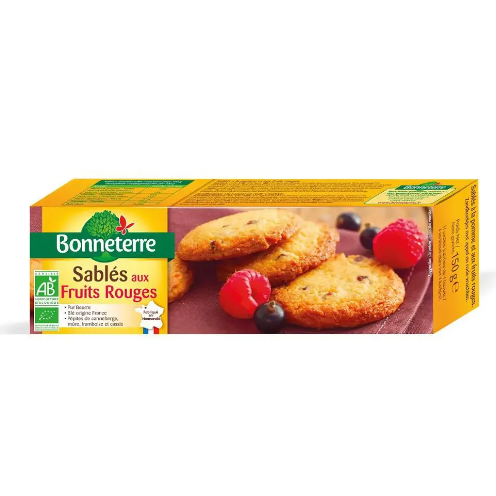 Sablés aux fruits rouges 150 g