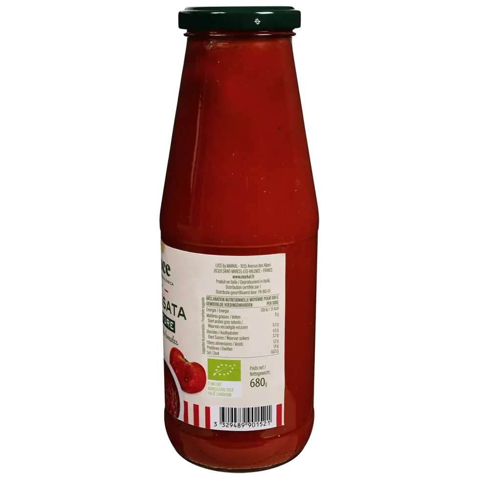 Sauce tomate Passata nature bio Luce - 680 g
