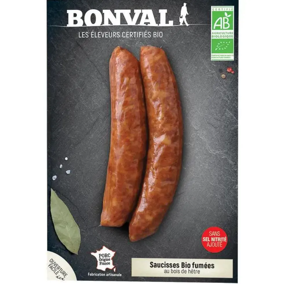 Saucisses fumées x 2/ 200 g