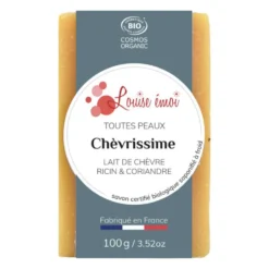 Savon solide "Chèvrissime" huile de coco et lait de chèvre - 100g