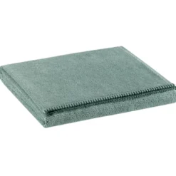 Serviette de toilette Vivaraise Bora coloris vert sauge - 100 x 50 cm