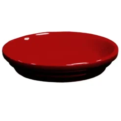 Soucoupe de pot en terre cuite émaillée rouge Grenat Decolines - Ø 17 cm