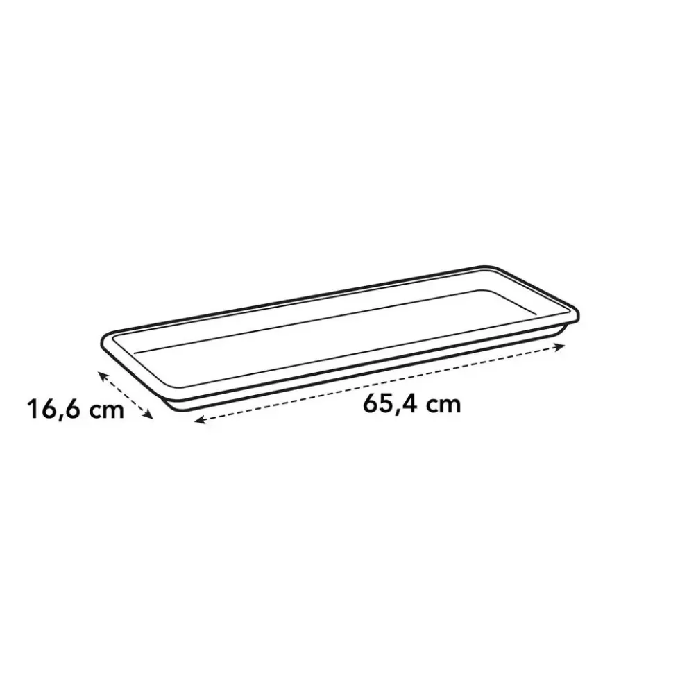 Soucoupe Elho Barcelona - Taille L - 65,6 x 16,8 x 2,7 cm Vert pistache