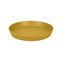 Soucoupe en plastique recyclé jaune miel Elho Loft Urban - Ø 14 cm