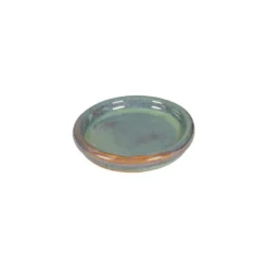 Soucoupe jade foncé KL en grès émaillé Ø 20 cm