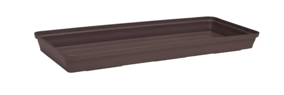 Soucoupe jardinière coloris taupe Poetic Roméo - 53 x 16 x H 3,5 cm