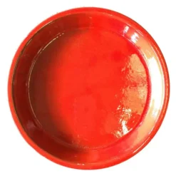 Soucoupe Les Poteries d'Albi coloris coquelicot - Ø 26 cm